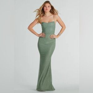 addison glitter mesh formal dress Addison Black Plunging Cowl Neck Mini Dress